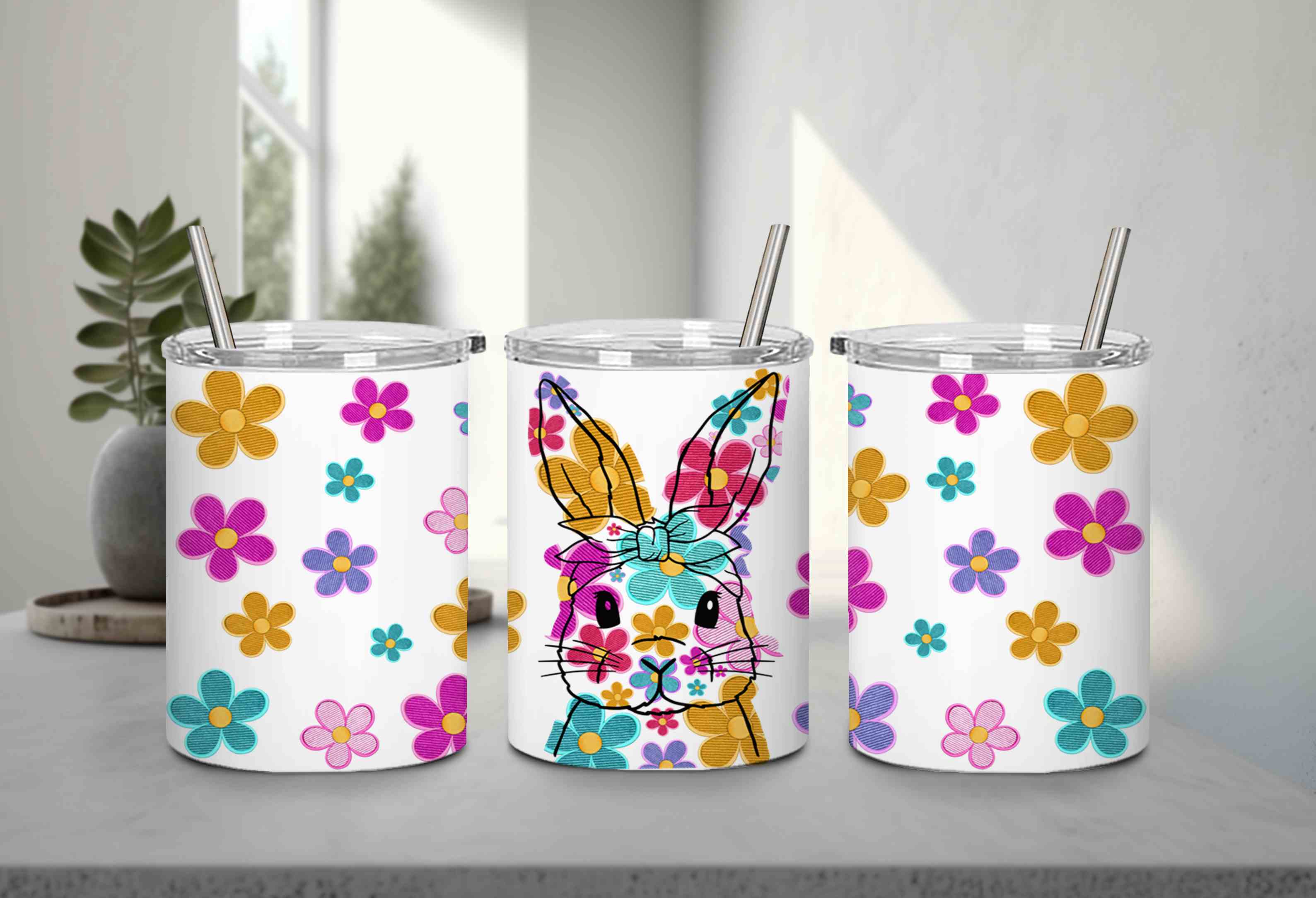 Embroidered Easter Bunny-10349